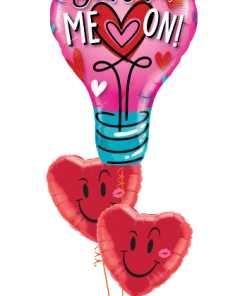 Funtastic Balloon Creations Layer Plus Naughty And Nice (1 Large Foil, 2 Heart Foils) Love & Romance