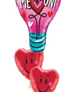 Funtastic Balloon Creations Layer Plus Naughty And Nice (1 Large Foil, 2 Heart Foils) Love & Romance