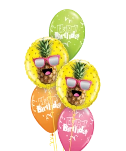 Funtastic Balloon Creations Happy Pineapple, Happy Birthday! (2 Foils, 3 Latex)