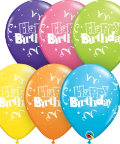 Funtastic Balloon Creations 11" Birthday Streamers & Stars Latex Balloons Single Latex Balloons 15 Funtastic Balloon Creations 11