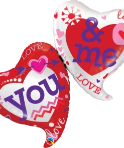 Funtastic Balloon Creations You & Me Two Hearts