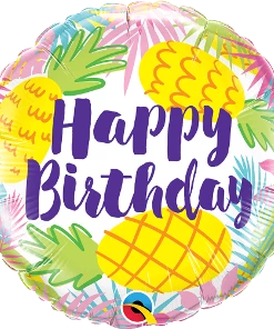 Funtastic Balloon Creations Birthday Pineapples Foil Single Foils