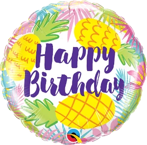 Funtastic Balloon Creations Birthday Pineapples Foil Single Foils 3 Funtastic Balloon Creations Birthday Pineapples Foil Single Foils