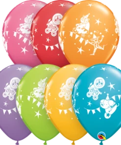Funtastic Balloon Creations Single Latex Balloons 11" Circus Parade Latex