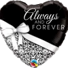 Funtastic Balloon Creations Single Foils Always And Forever Heart