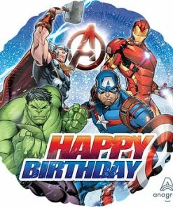Funtastic Balloon Creations Single Foils Avenger's Happy Birthday