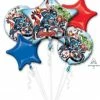 Funtastic Balloon Creations Avengers Balloon Bouquet Kit (5 Mylar Balloons) Birthday