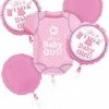 Funtastic Balloon Creations Baby Girl Balloon Bouquet Single Foils