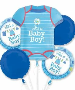 Funtastic Balloon Creations Baby Boy Onesie Bouquet