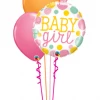 Funtastic Balloon Creations Baby Girl Bouquet (1 Foil, 3 Latex)