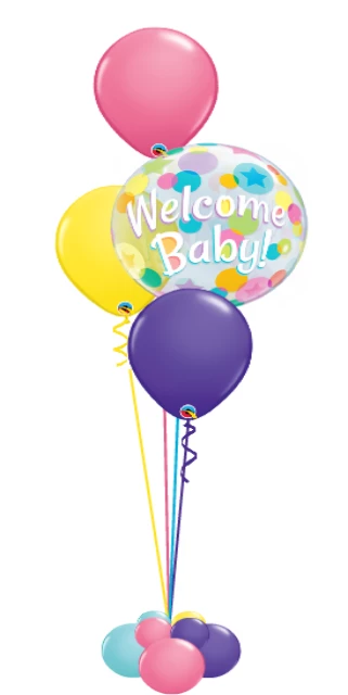 Funtastic Balloon Creations Baby Shower Bouquet (1 Bubble, 3 Latex) (Select You Colors) 3 Funtastic Balloon Creations Baby Shower Bouquet (1 Bubble, 3 Latex) (Select You Colors)