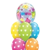 Funtastic Balloon Creations Best Mom Ever Big Hearts Bouquet(1 Bubble, 6 Latex)