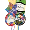 Funtastic Balloon Creations Personalized Birthday Bubbly Bouquet (5 Foil Balloons)