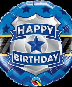 Funtastic Balloon Creations Single Foils Happy Birthday Badge