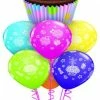 Funtastic Balloon Creations Birthday Cupcake Bouquet (1 Giant Cupcake, 6 Latex)