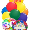 Funtastic Balloon Creations Birthday Queen Bouquet Name & Optional Age (3 Foils, 9 Latex)