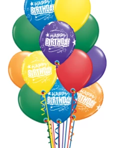 Funtastic Balloon Creations 91 Balloon Birthday Bouquet (91 , 11" Latex)