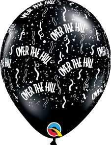 Funtastic Balloon Creations 11" Over The Hill Black Latex