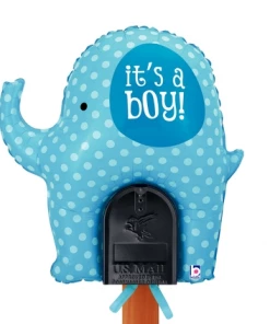 Funtastic Balloon Creations It's A Boy Mailbox Cover Single Foils
