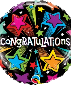 Funtastic Balloon Creations Single Foils Congratulations Stars