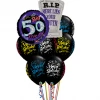 Funtastic Balloon Creations Custom Birthday Buzzard Bouquet (1Large Foil, 1 Foil, 12 Latex)