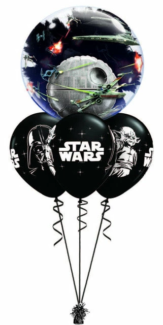 Funtastic Balloon Creations Death Star Double Bubble Layer (1 Double Bubble,3 Latex) Birthday 3 Funtastic Balloon Creations Death Star Double Bubble Layer (1 Double Bubble,3 Latex) Birthday