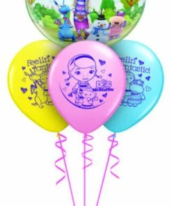 Funtastic Balloon Creations Disney Doc McStuffins Bubble Layer( 1 Bubble, 3 Latex) Birthday
