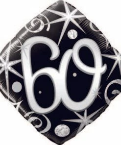 Funtastic Balloon Creations Elegant Happy Birthday Diamonds Single Foils