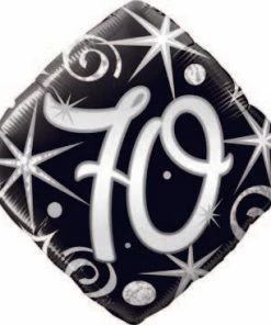 Funtastic Balloon Creations Elegant Happy Birthday Diamonds Single Foils