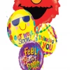 Funtastic Balloon Creations Elmo Get Well Soon Bouquet (4 Foils)