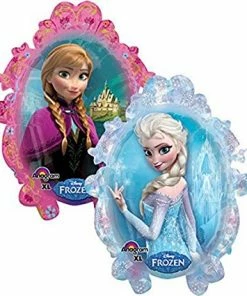 Funtastic Balloon Creations Single Foils Disney Frozen Elsa & Anna 2 Sided Supershape