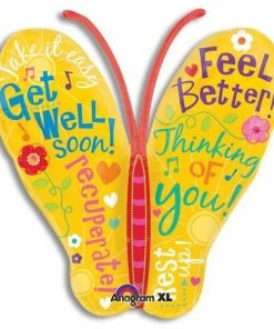 Funtastic Balloon Creations Get Well Soon Super Butterfly
