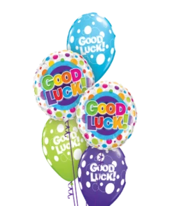 Funtastic Balloon Creations Congratulations GOOD LUCK DOTS (2 Foils, 3 Latex)