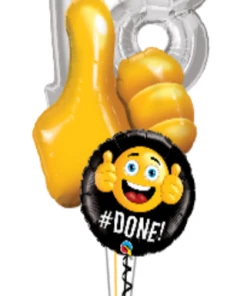 Funtastic Balloon Creations Class Of 21 Thumbs Up Bouquet (Optional Personalized) (4 Foils)