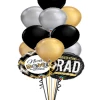 Funtastic Balloon Creations Graduate Mix Bouquet (2 Foils, 11 Latex)