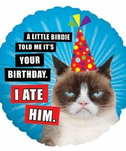 Funtastic Balloon Creations Grumpy Cat A Little Birdie Told Me... Single Foils