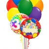 Funtastic Balloon Creations Birthday Balloon Bouquet Name And Age (2 Foils, 10 Latex)