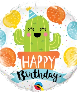 Funtastic Balloon Creations Single Foils Happy Birthday Cactus