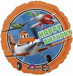 Funtastic Balloon Creations Happy Birthday Planes Single Foils