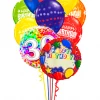 Funtastic Balloon Creations Birthday Bouquet Name & Optional Age (2 Foil & 10 Latex)