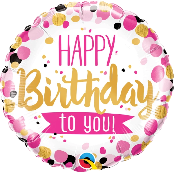 Funtastic Balloon Creations Happy Birthday To You Multi Color Dots Single Foils 3 Funtastic Balloon Creations Happy Birthday To You Multi Color Dots Single Foils