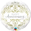 Funtastic Balloon Creations Single Foils Happy Anniversary Elegant
