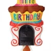 Funtastic Balloon Creations Single Foils Happy Birthday Cake Mailbox