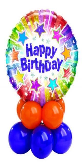 Funtastic Balloon Creations Holographic Birthday Mini (1 Foil, 10 Latex) 3 Funtastic Balloon Creations Holographic Birthday Mini (1 Foil, 10 Latex)