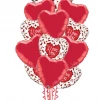 Funtastic Balloon Creations I Love You Glitter Bouquet (1 Large Foil, 11 Foil Hearts)