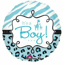 Funtastic Balloon Creations It's A Boy Safari Print Single Foils 3 Funtastic Balloon Creations It's A Boy Safari Print Single Foils