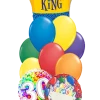 Funtastic Balloon Creations Birthday King Bouquet Name & Optional Age (3 Foils, 9 Latex) 2 Funtastic Balloon Creations Birthday King Bouquet Name & Optional Age (3 Foils, 9 Latex)
