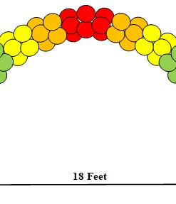 Funtastic Balloon Creations Rainbow Arch
