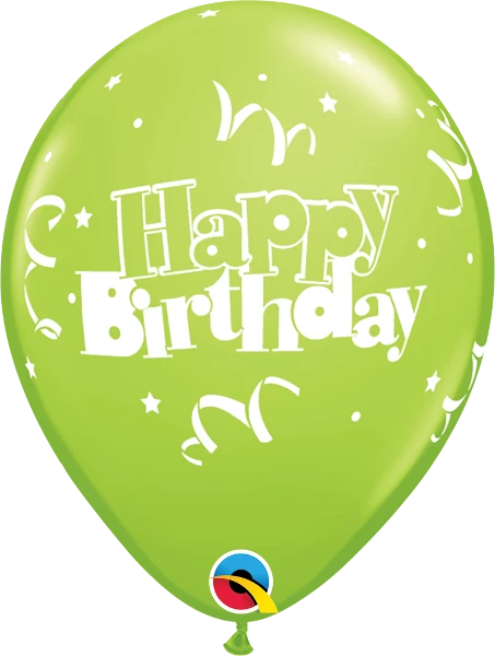 Funtastic Balloon Creations 11" Birthday Streamers & Stars Latex Balloons Single Latex Balloons 4 Funtastic Balloon Creations 11" Birthday Streamers & Stars Latex Balloons Single Latex Balloons