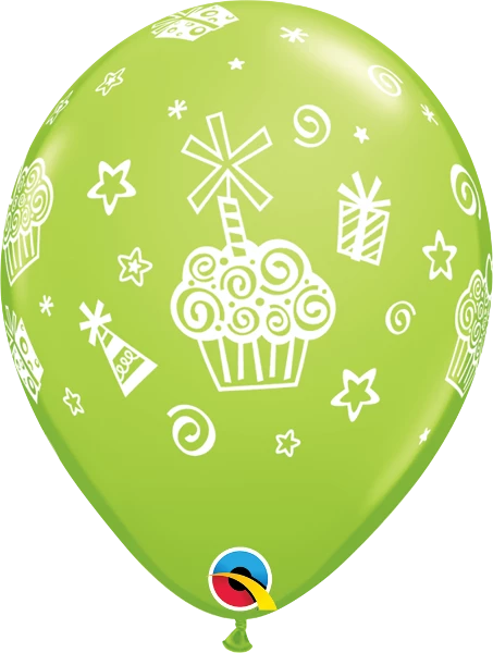 Funtastic Balloon Creations 11" Cupcakes & Presents Latex Single Latex Balloons 5 Funtastic Balloon Creations 11" Cupcakes & Presents Latex Single Latex Balloons